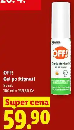 Lidl OFF! Gel po štípnutí nabídka