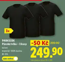 Lidl PARKSIDE Pánské triko - 3 kusy nabídka