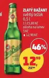 Penny Market ZLATÝ BAŽANT světlý ležák 0,5 l nabídka