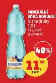 Penny Market MINERÁLNÍ VODA KORUNNÍ nabídka