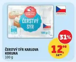 Penny Market Čerstvý sýr Karlova Koruna nabídka