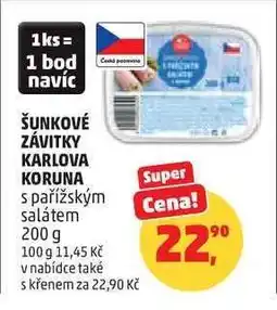 Penny Market ŠUNKOVÉ ZÁVITKY KARLOVA KORUNA nabídka