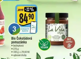 Bio čokoládová pomazánka