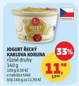Penny Market Jogurt řecký Karlova Koruna nabídka