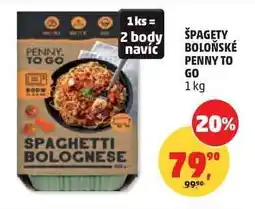 Penny Market Špagety boloňské Penny To Go nabídka
