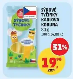 Penny Market Sýrové tyčinky Karlova Koruna nabídka