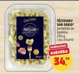 Penny Market Těstoviny San Fabio tortellini se šunkou nabídka