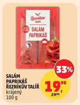 Penny Market SALÁM PAPRIKÁŠ ŘEZNÍKŮV TALÍŘ nabídka