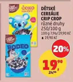 Penny Market DĚTSKÉ CEREÁLIE CRIP CROP nabídka
