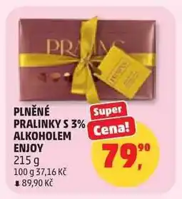 Penny Market Plněné pralinky s 3% alkoholem Enjoy nabídka