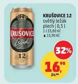 Penny Market KRUŠOVICE 12 světlý ležák plech nabídka