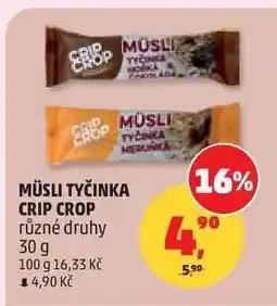 Penny Market Müsli tyčinka Crip Crop nabídka
