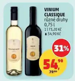 Penny Market VINIUM CLASSIQUE nabídka