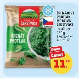 Penny Market ŠPENÁTOVÝ PROTLAK MRAZIVÁ ČERSTVOST nabídka