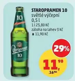 Penny Market STAROPRAMEN 10 světlé výčepní nabídka