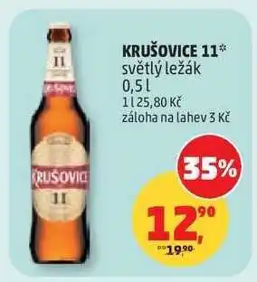 Penny Market Krušovice 11 světlý ležák nabídka
