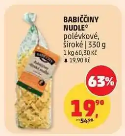 Penny Market Babiččiny nudle nabídka