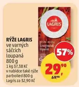 Penny Market Rýže Lagris ve varných sáčcích loupaná, 800 g nabídka