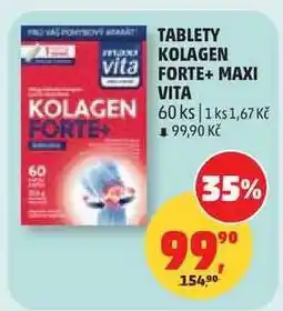 Penny Market TABLETY KOLAGEN FORTE + MAXI VITA nabídka