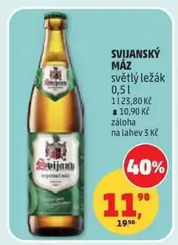 Penny Market Svijanský Máz světlý ležák 0,5 l nabídka