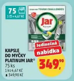 Penny Market KAPSLE DO MYČKY PLATINUM JAR nabídka