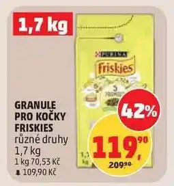 Penny Market GRANULE PRO KOČKY FRISKIES nabídka