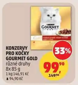 Penny Market KONZERVY PRO KOČKY GOURMET GOLD nabídka