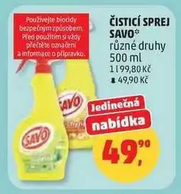 Penny Market ČISTICÍ SPREJ SAVO nabídka