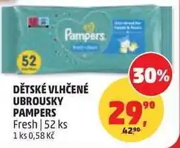Penny Market DĚTSKÉ VLHČENÉ UBROUSKY PAMPERS nabídka