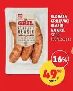 Penny Market Klobása grilovací Klasik na gril nabídka