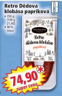 Norma Retro Dědova klobása papriková nabídka