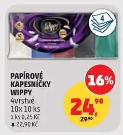 Penny Market PAPÍROVÉ KAPESNÍČKY WIPPY nabídka