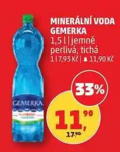 Penny Market MINERÁLNÍ VODA GEMERKA nabídka