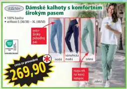 Norma Dámské kalhoty s komfortním širokým pasem nabídka