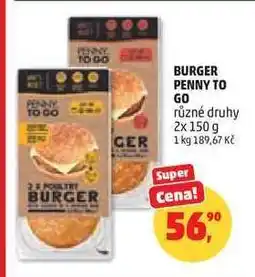 Penny Market BURGER PENNY TO GO nabídka