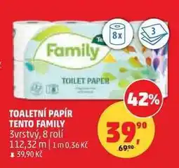 Penny Market Toaletní papír Tento Family nabídka