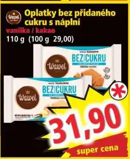 Norma Oplatky bez přidaného cukru s náplní nabídka