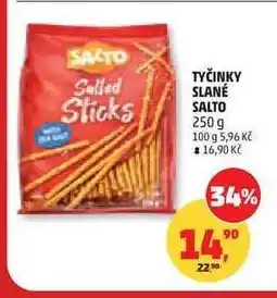 Penny Market TYČINKY SLANÉ SALTO nabídka