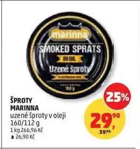 Penny Market ŠPROTY MARINNA nabídka