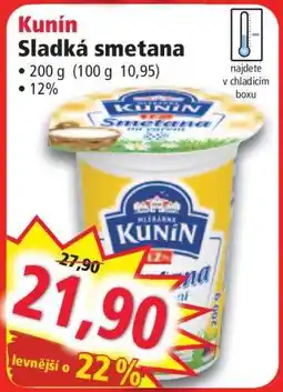 Norma Kunín Sladká smetana nabídka