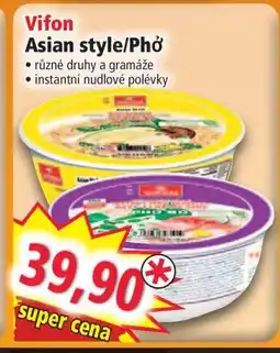 Norma Vifon Asian style/Phở nabídka