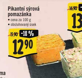Jip Pikantní sýrová pomazánka nabídka