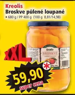 Norma Kreolis Broskve půlené loupané nabídka