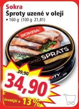 Norma Sokra Šproty uzené v oleji nabídka