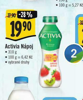 Jip Activia nápoj nabídka
