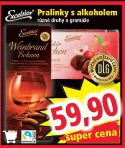 Norma Excelsior Pralinky s alkoholem nabídka