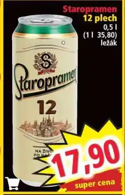 Norma Staropramen 12 plech nabídka