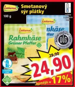 Norma Smetanový sýr plátky nabídka