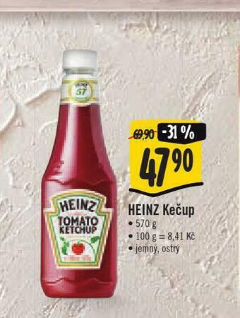 Jip Heinz kečup nabídka