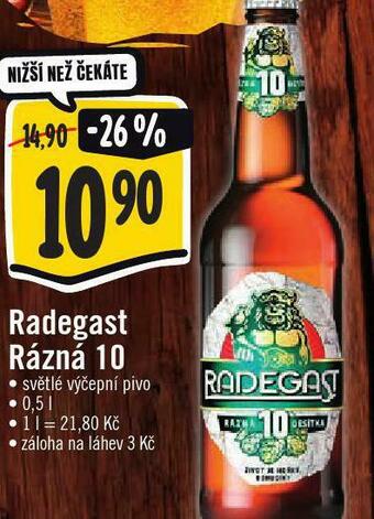 Jip Pivo radegast rázná 10 nabídka